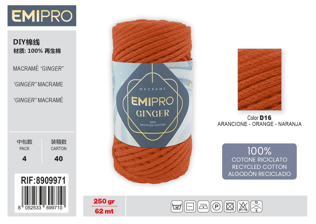 Filati Ginger Arancione 62M 250G