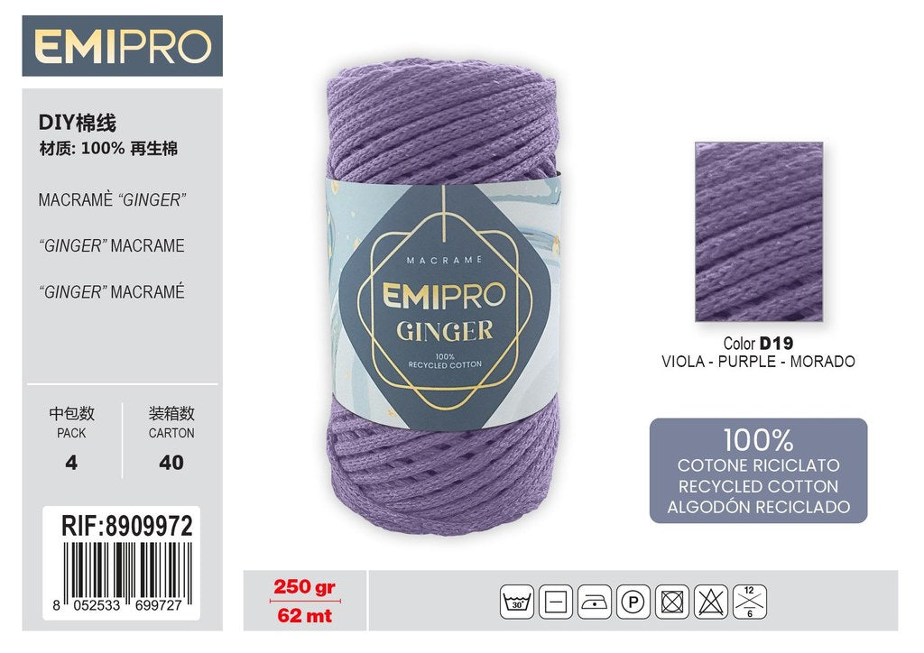 Filati Ginger viola 62M 250G