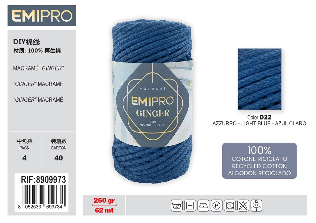Filati Ginger Azzurro 62M 250G