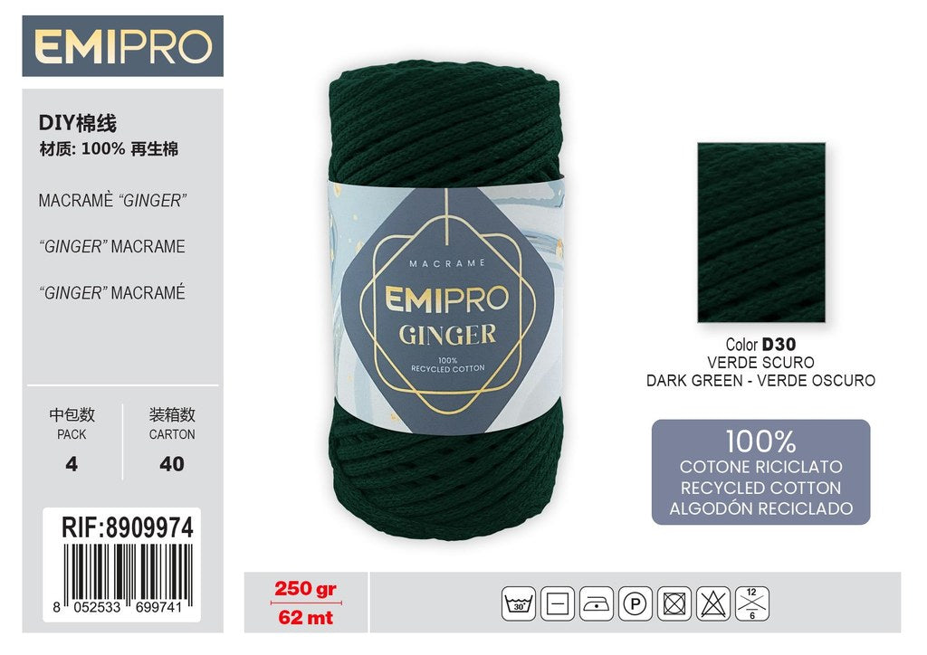 Filati Ginger verde Scuro 62M 250G