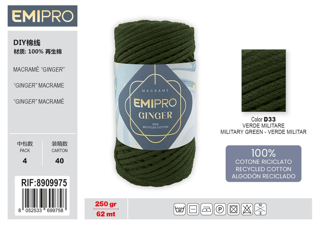 Filati Ginger verde Militare 62M 250G