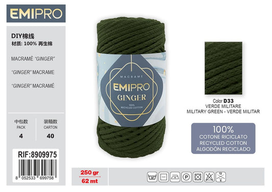 Filati Ginger verde Militare 62M 250G