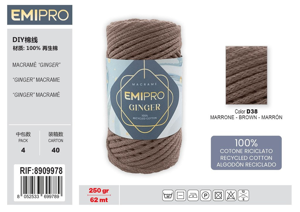 Filati Ginger Marrone 62M 250G