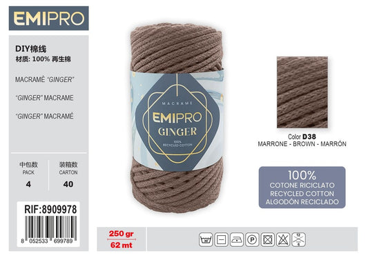 Filati Ginger Marrone 62M 250G