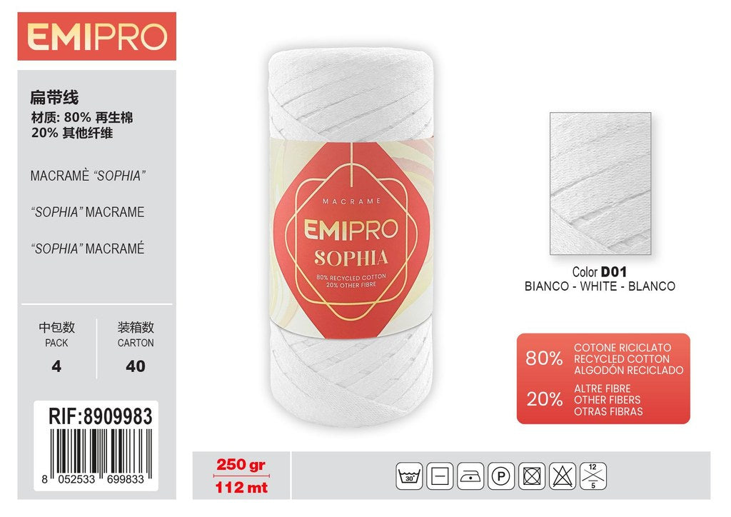 Filati Sophia Bianco 112M 250G