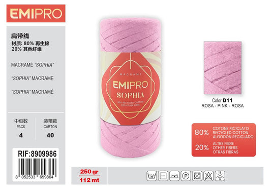 Filati Sophia Rosa 112M 250G