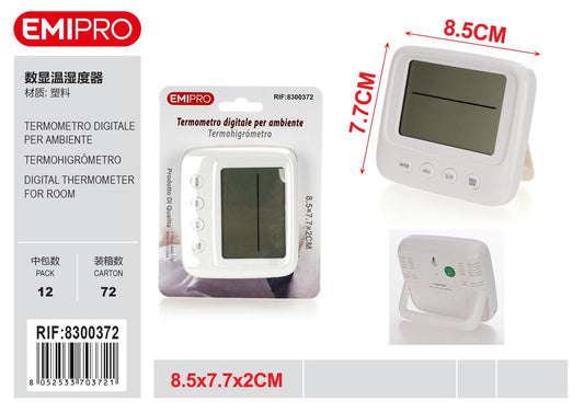 TERMOMETRO DIGITALE PER AMBIENTE 8.5*7.7*2CM