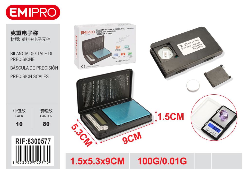 Bilancia Digitale Di Precisione 0.01/100G