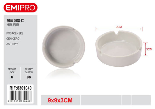 Posacenere In Ceramica 9*9*3cm