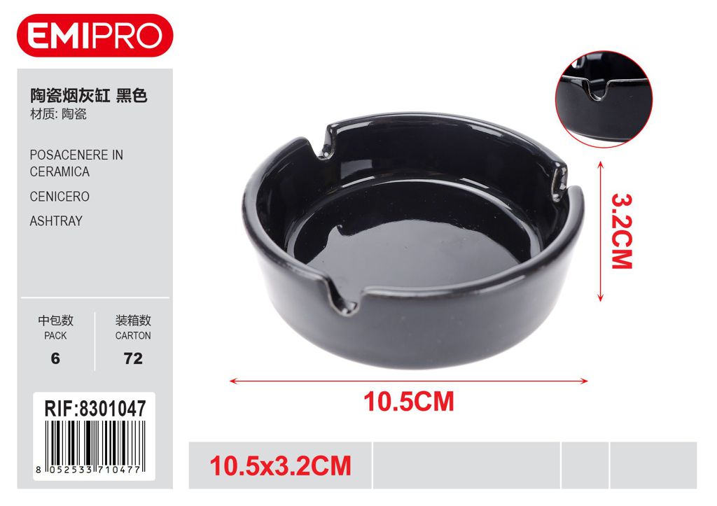 Posacenere In Ceramica 10.5*3.2cm