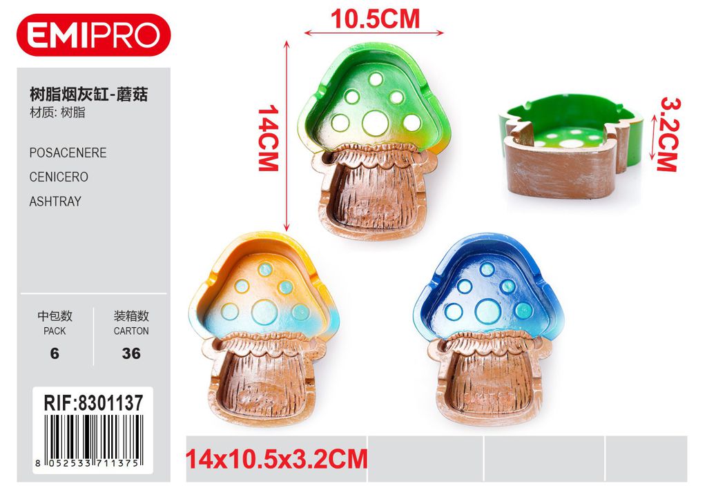 Posacenere 14*10.5*3.2cm