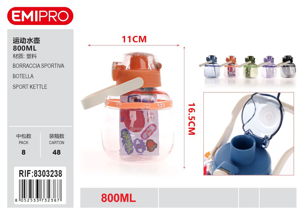 Borraccia Sportiva 800ml