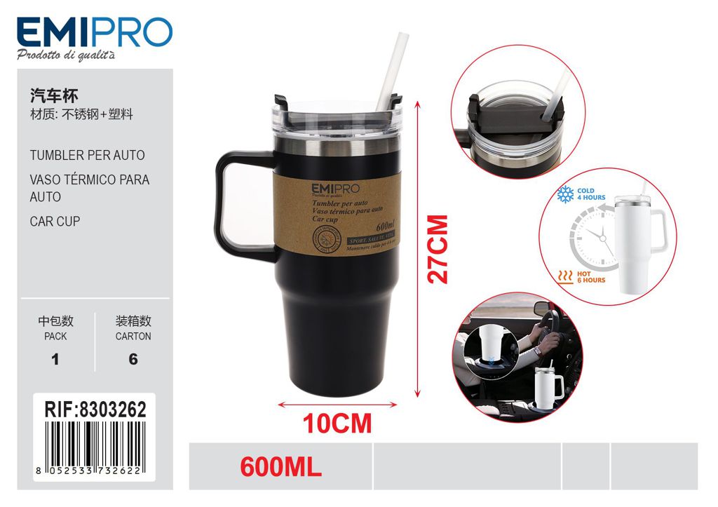 Tumbler Per Auto 600ml