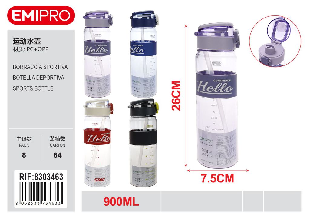 Borraccia Sportiva 900ml