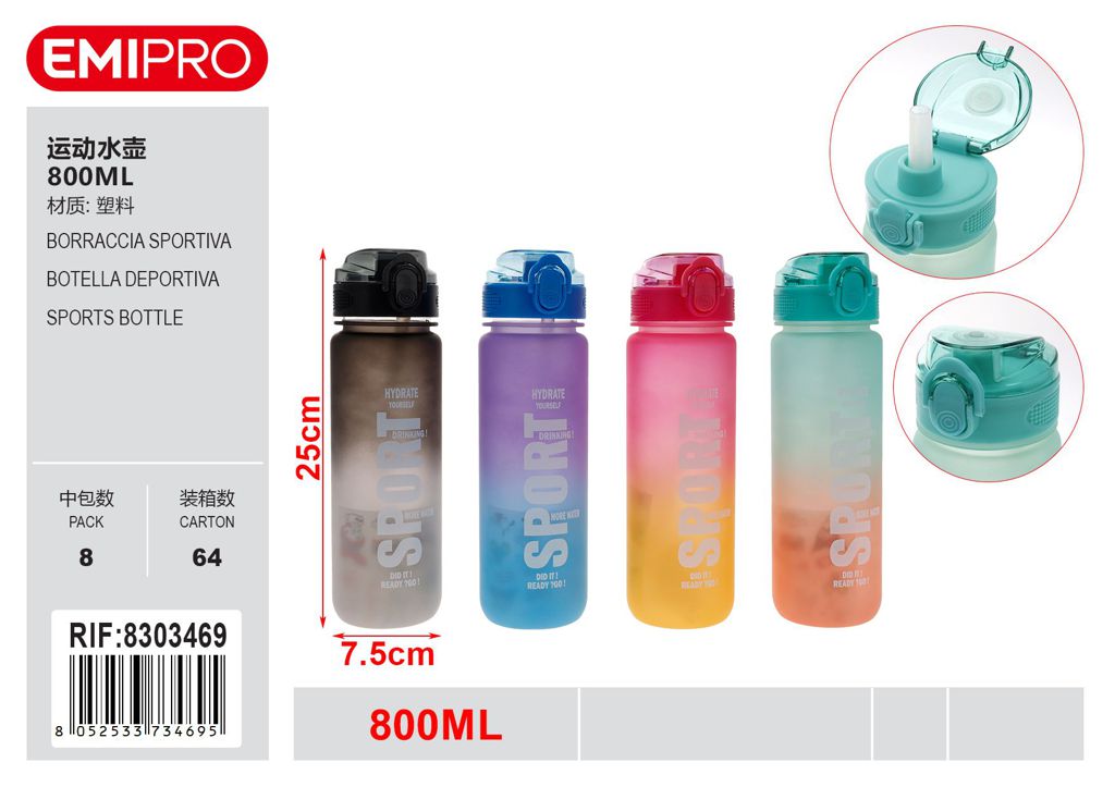 Borraccia Sportiva 800ml
