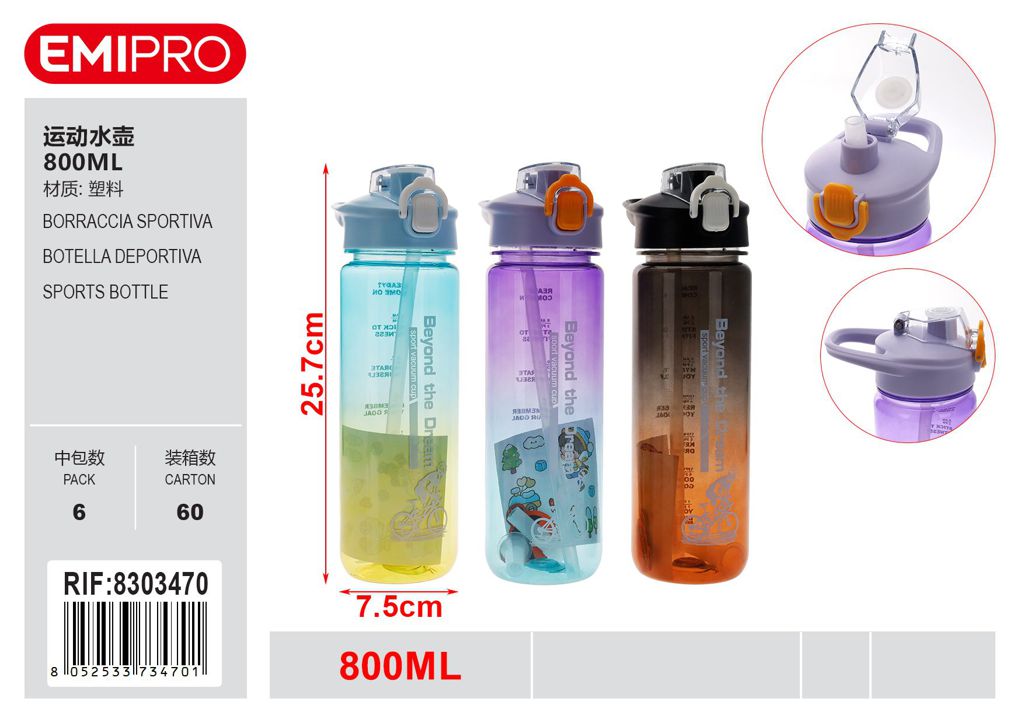 Borraccia Sportiva 800ml