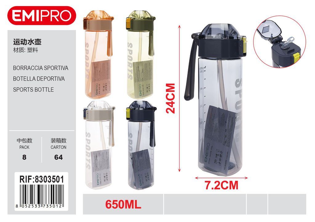 Borraccia Sportiva 650ml