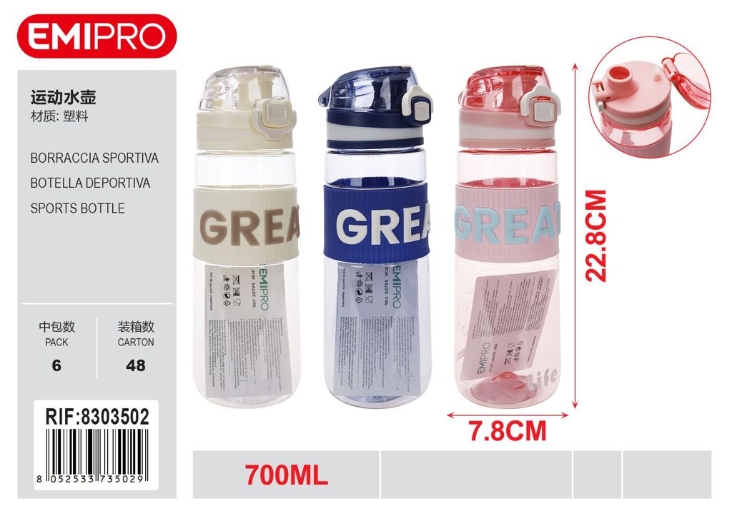 Borraccia Sportiva 700ml