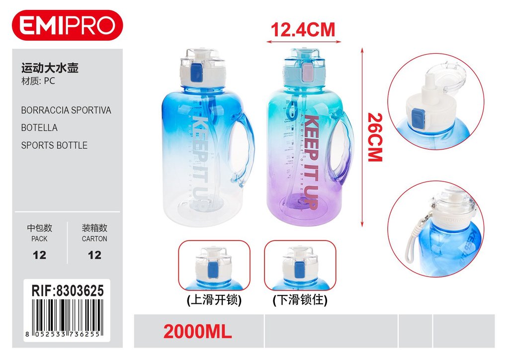 Borraccia Sportiva 2000ml