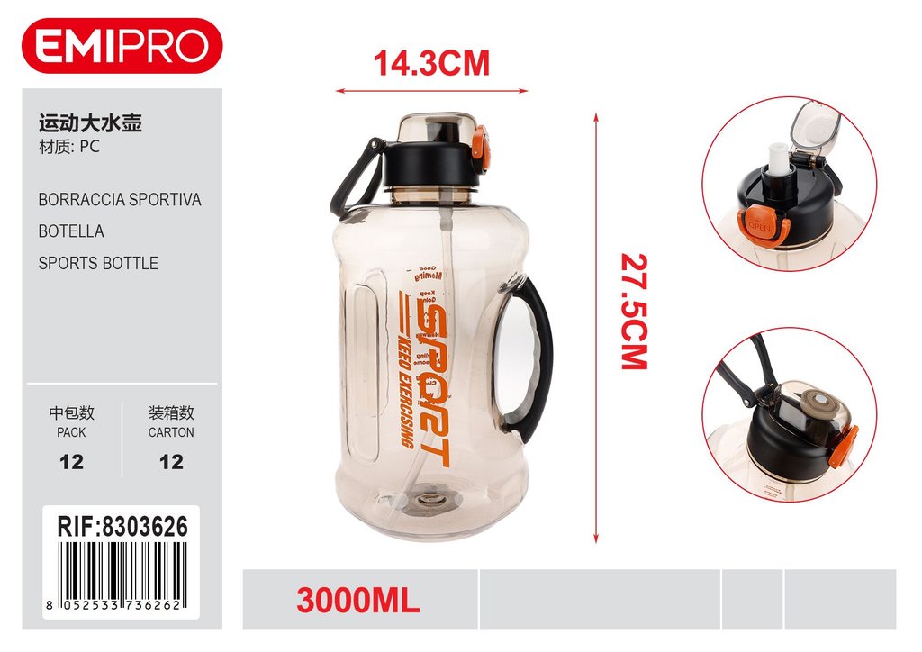 Borraccia Sportiva 3000ml