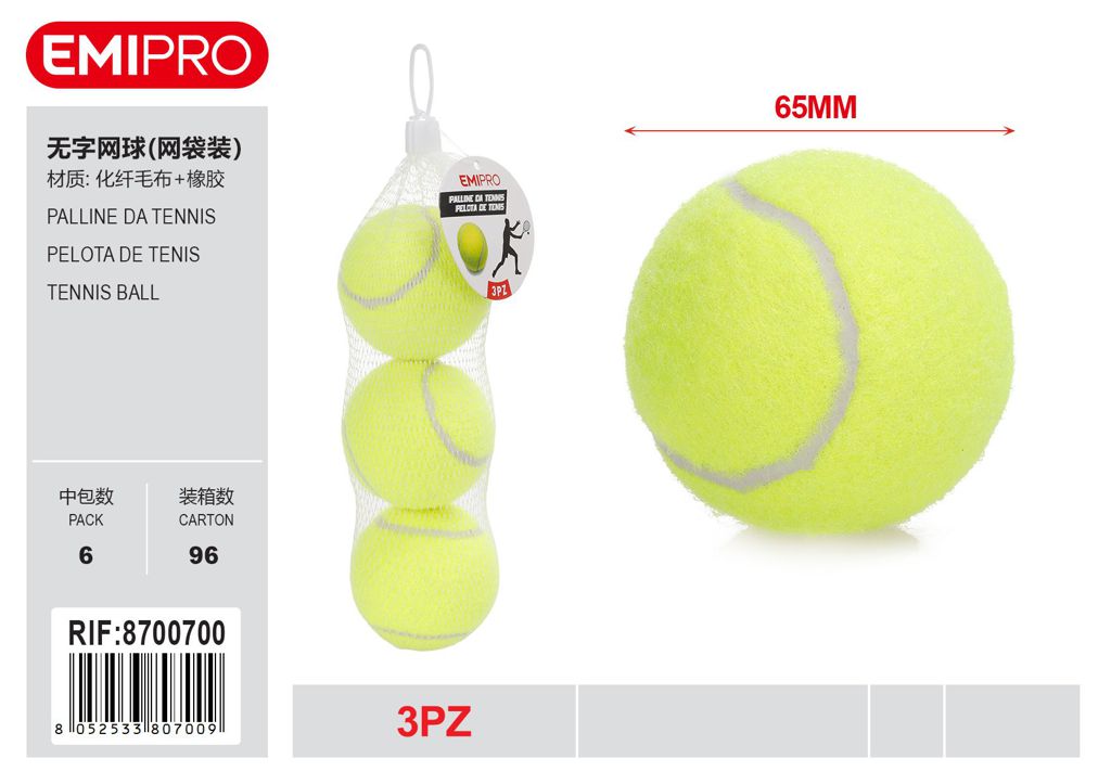 Palla Da Tennis 3Pcs