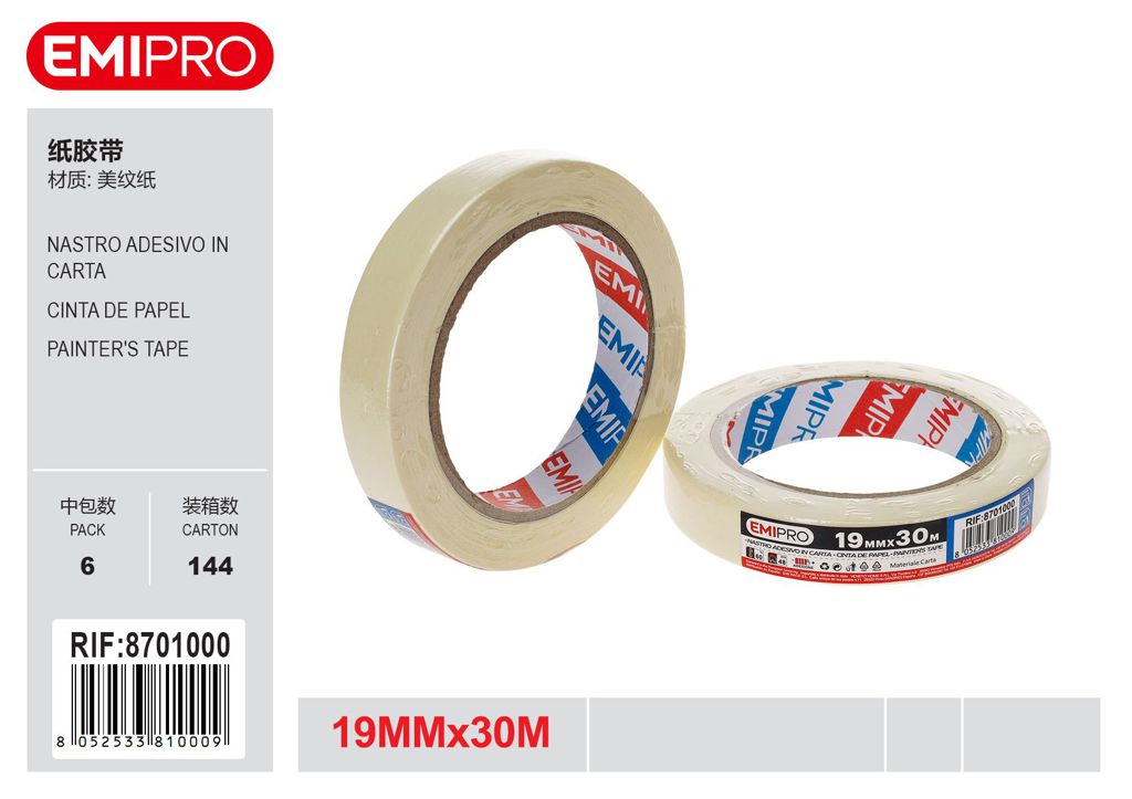 Nastro Adesivo In Carta 19mm*30M