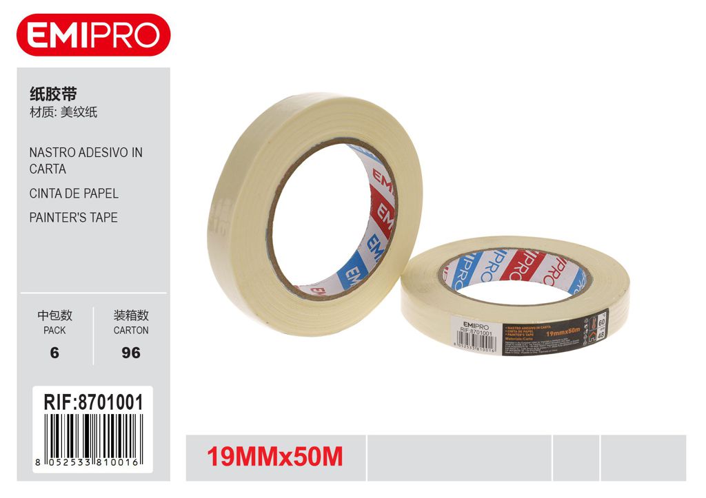 Nastro Adesivo In Carta 19mm*50M