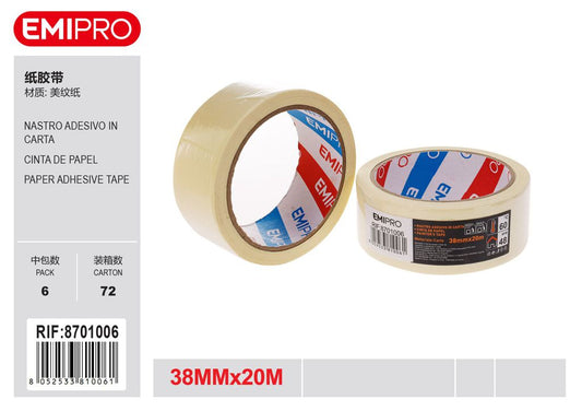 Nastro Adesivo In Carta 38mm*20M