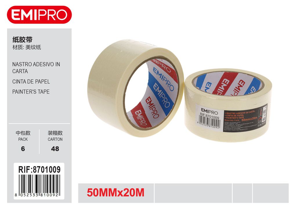 Nastro Adesivo In Carta 50mm*20M