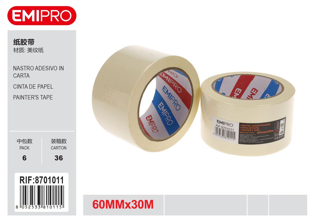 Nastro Adesivo In Carta 60mm*30M