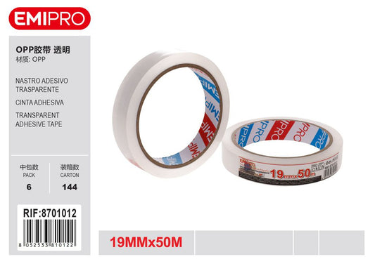 Nastro Adesivo Trasparente 19mm*50M