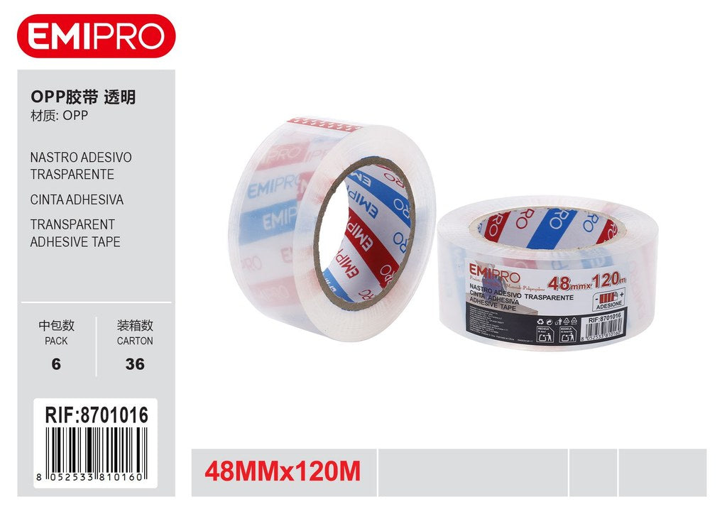 Nastro Adesivo Trasparente 48mm*120M