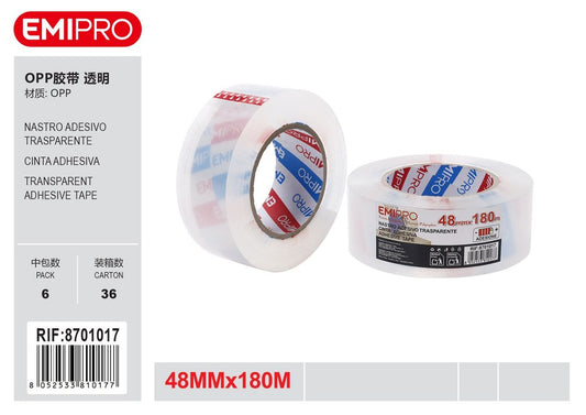 Nastro Adesivo Trasparente 48mm*180M