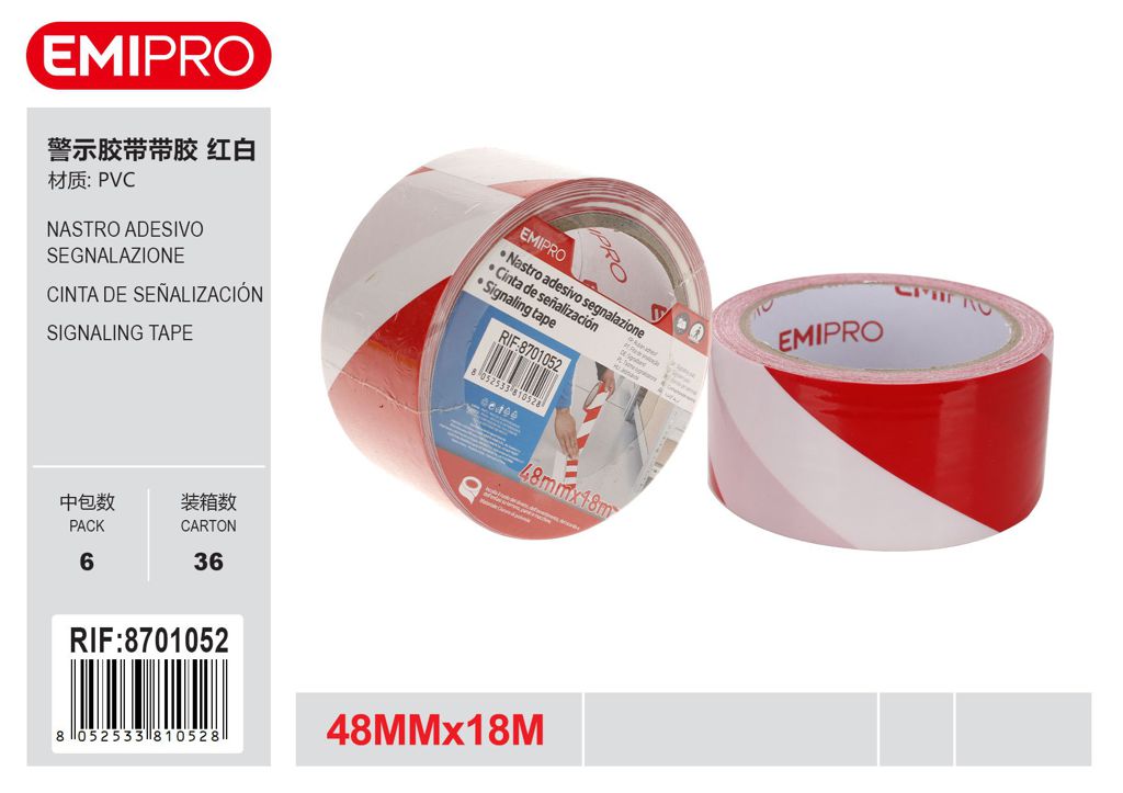 Nastro Adesivo Segnalazione 48mm*18M