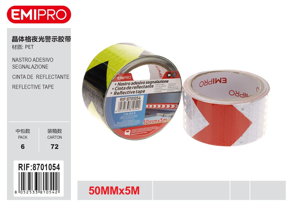 Nastro Adesivo Segnalazione 50mm*5M