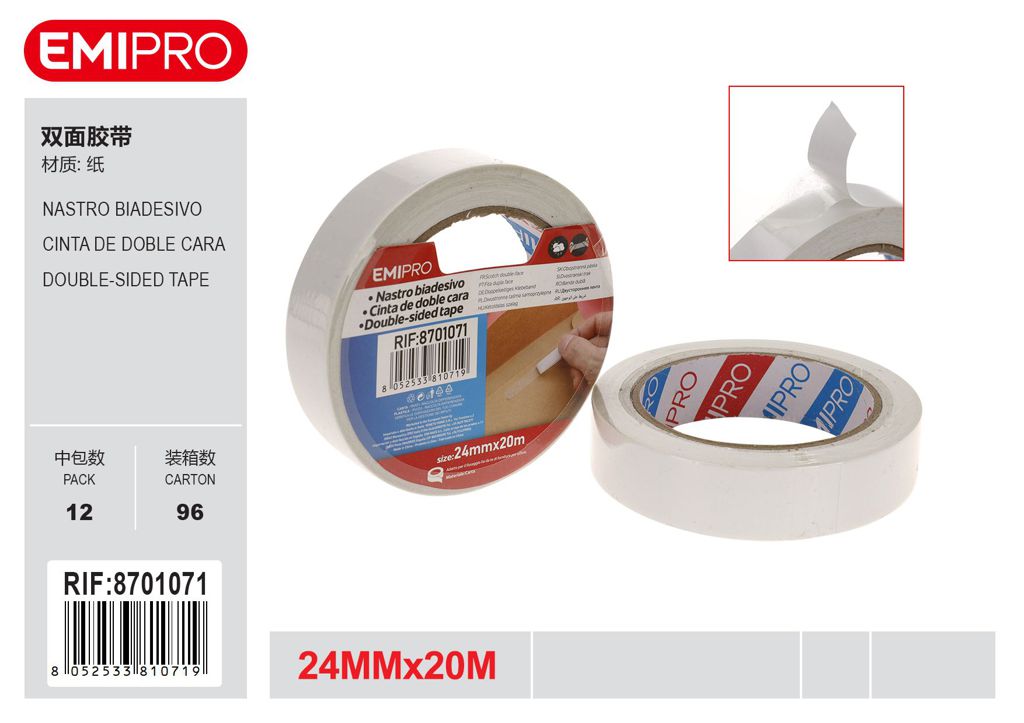 Nastro Biadesivo 24mm*20M