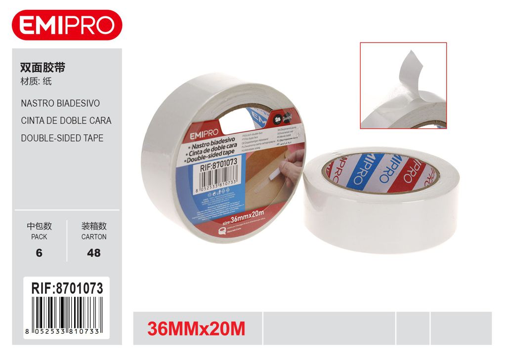 Nastro Biadesivo 36mm*20M