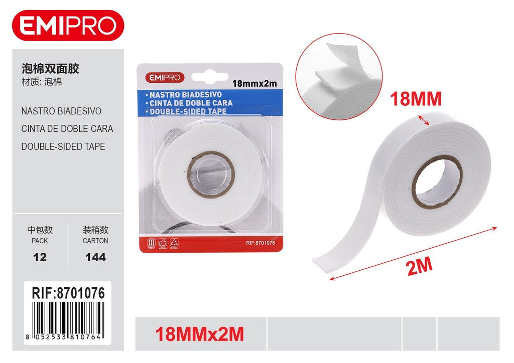 Nastro Biadesivo 1.8cm*2M