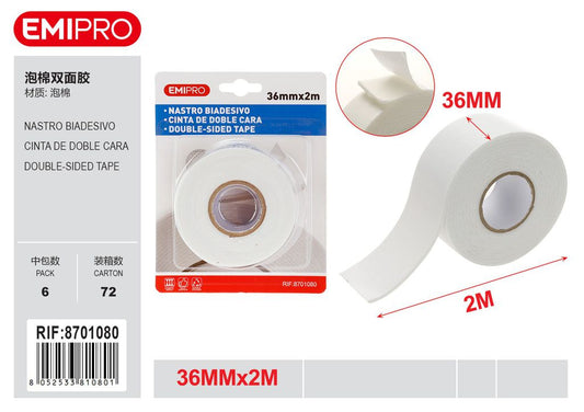 Nastro Biadesivo 3.6cm*2M