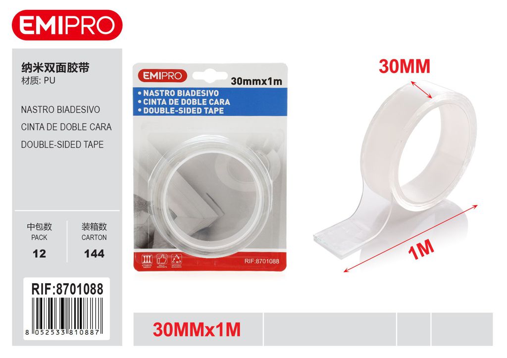 Nastro Biadesivo 30mm*1M