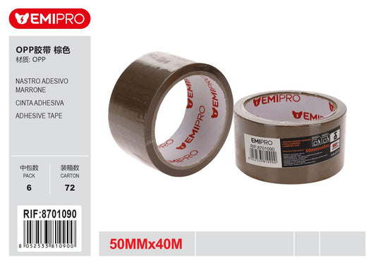 Nastro Adesivo Marrone 50mm*40M