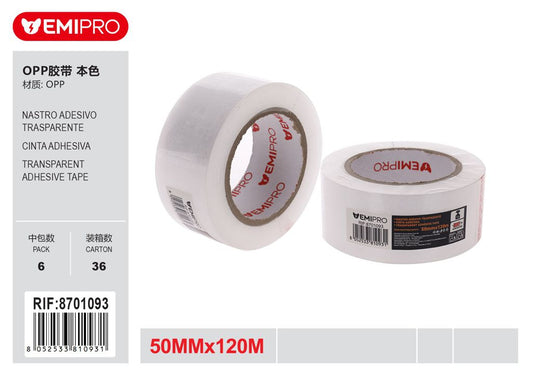Nastro Adesivo Trasparente 50mm*120M