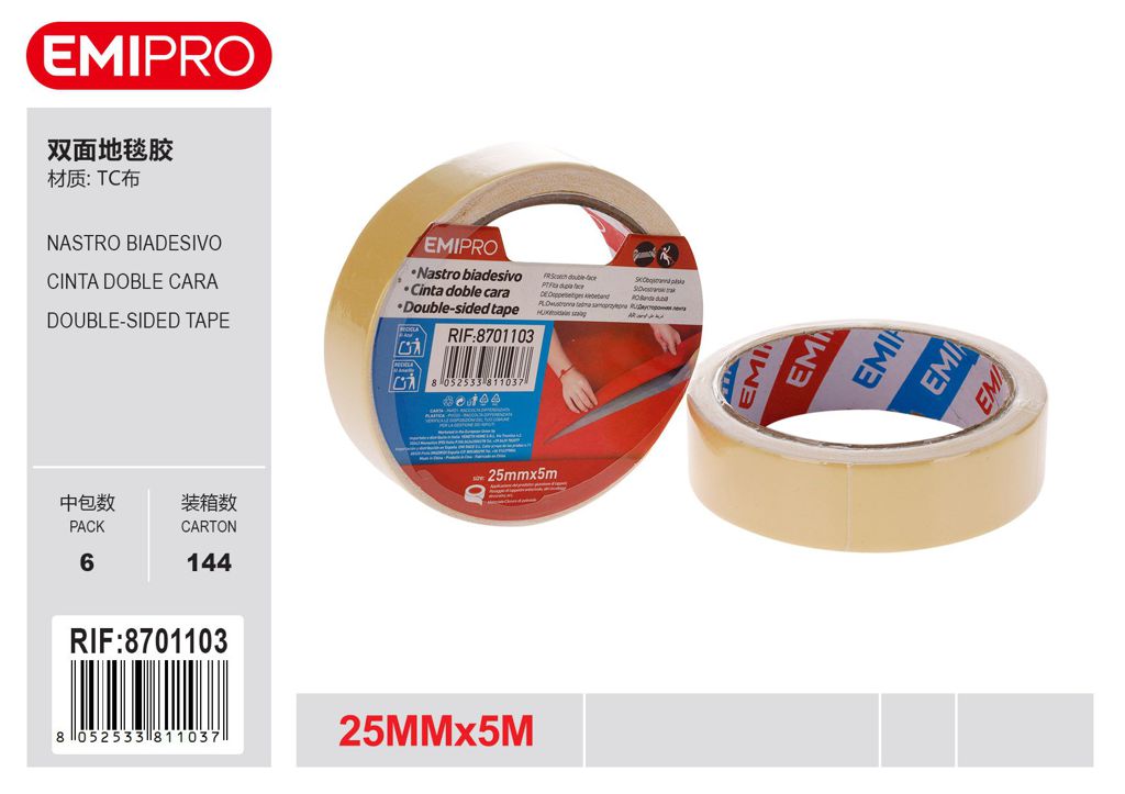Nastro Biadesivo 25mm*5M
