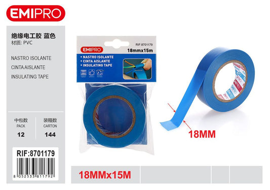 Nastro Isolante Blu 18mm*15M