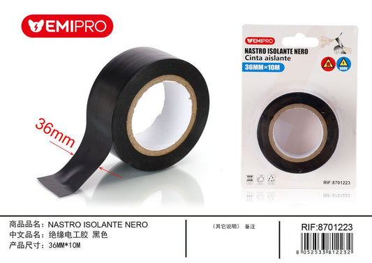 Nastro Isolante Nero 36mm*10M
