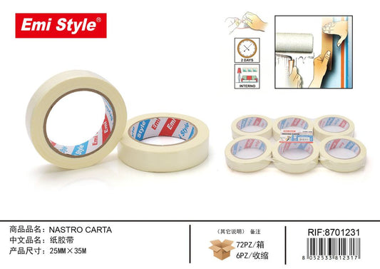 Nastro Adesivo In Carta 25mm*35M