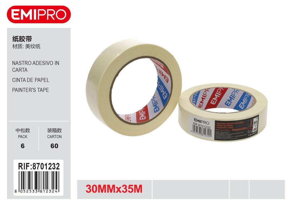Nastro Adesivo In Carta 30mm*35M