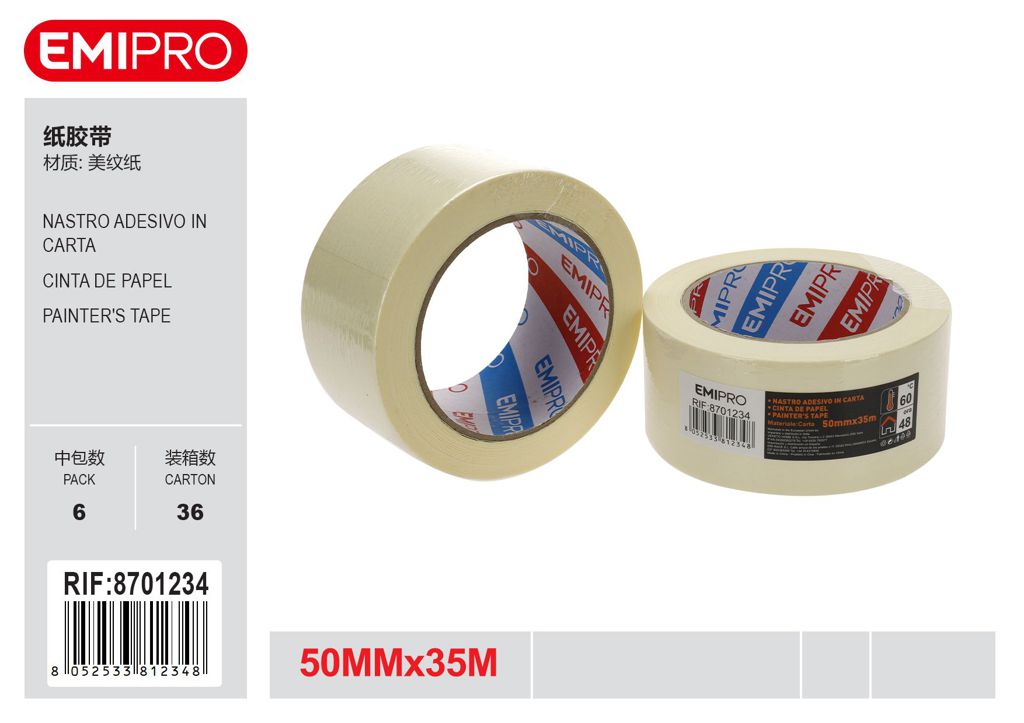 Nastro Adesivo In Carta 50mm*35M