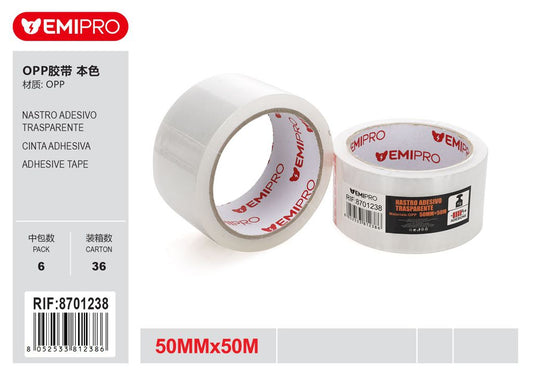 Nastro Adesivo Trasparente 50mm*50M
