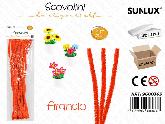Sunlux Scovolini Diy Arancio 20PCS 30CM